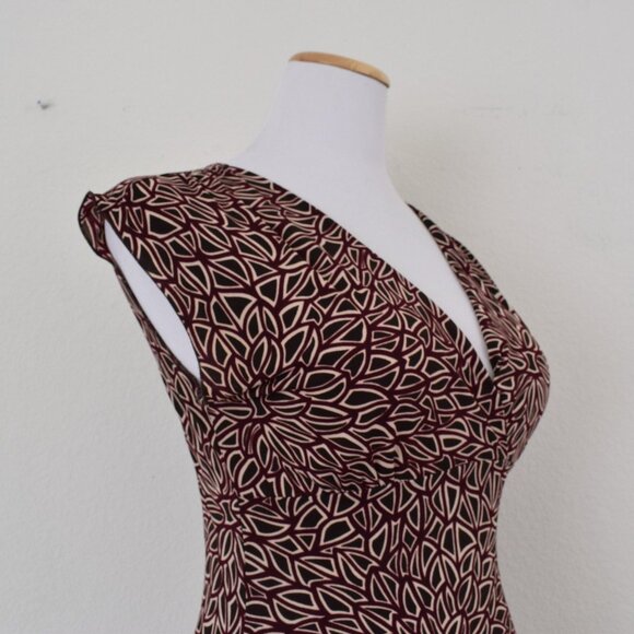 Vintage 90s Pullover Wrap Abstract‎ Blouse | size Medium - Picture 4 of 10